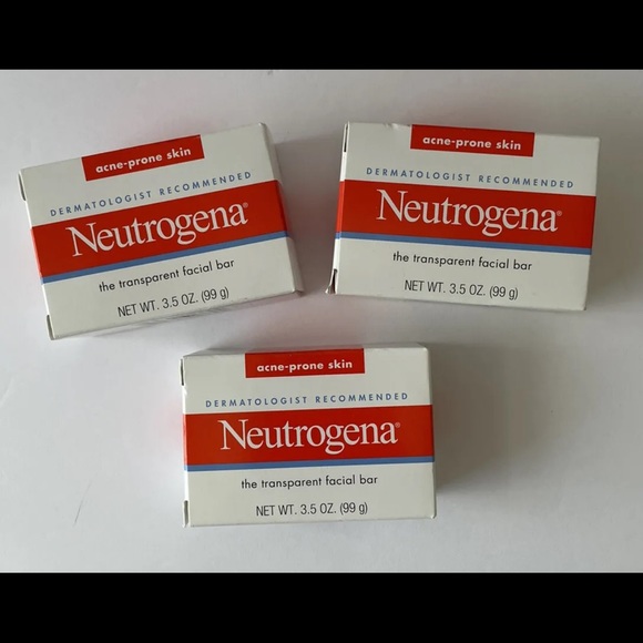Lot of 3 Neutrogena Transparent Facial Soap Acne Prone Skin Facial Bars 3.5 oz - Picture 2 of 5